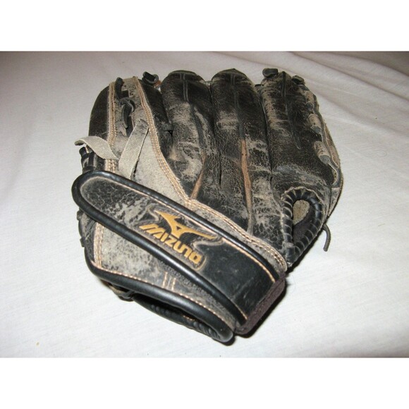VINTAGE Mizuno GSH14 Black Baseball Softball Glove Mitt Professional Model RHT - Picture 1 of 5